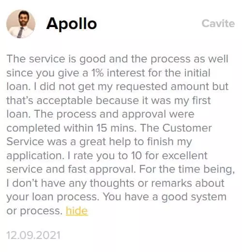 Cash-Express loan feedback